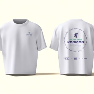 RUN THE KOSMOS Shirt in Weiß